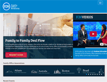 Tablet Screenshot of familyofficenetworks.com